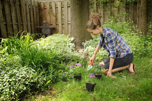 Patio and hard landscaping ideas for a Gidea Park home garden
